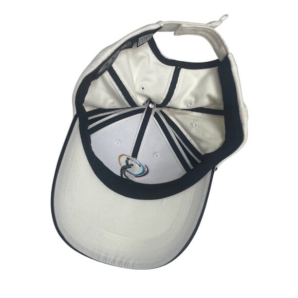 Mylan Classic Performance Golf Cap Hat White Adjustable Strap Back New - Picture 6 of 14